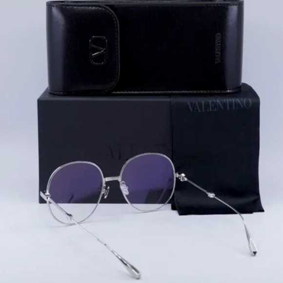 New! Valentino STUD-III-VLX-136B-56 Eyeglasses, Authentic